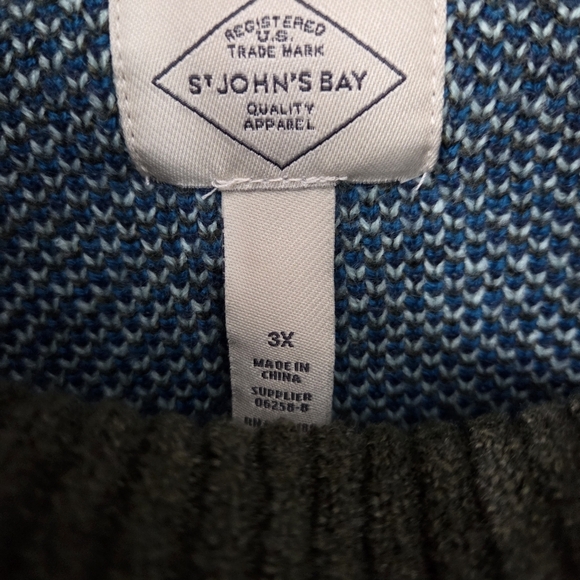 St. John's Bay Long Sleeve Floral Pullover Sweater - Picture 5 of 10